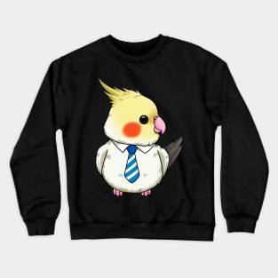 Guardian Feathers: Tiel-Papa - The Cockatiel Dad Crewneck Sweatshirt